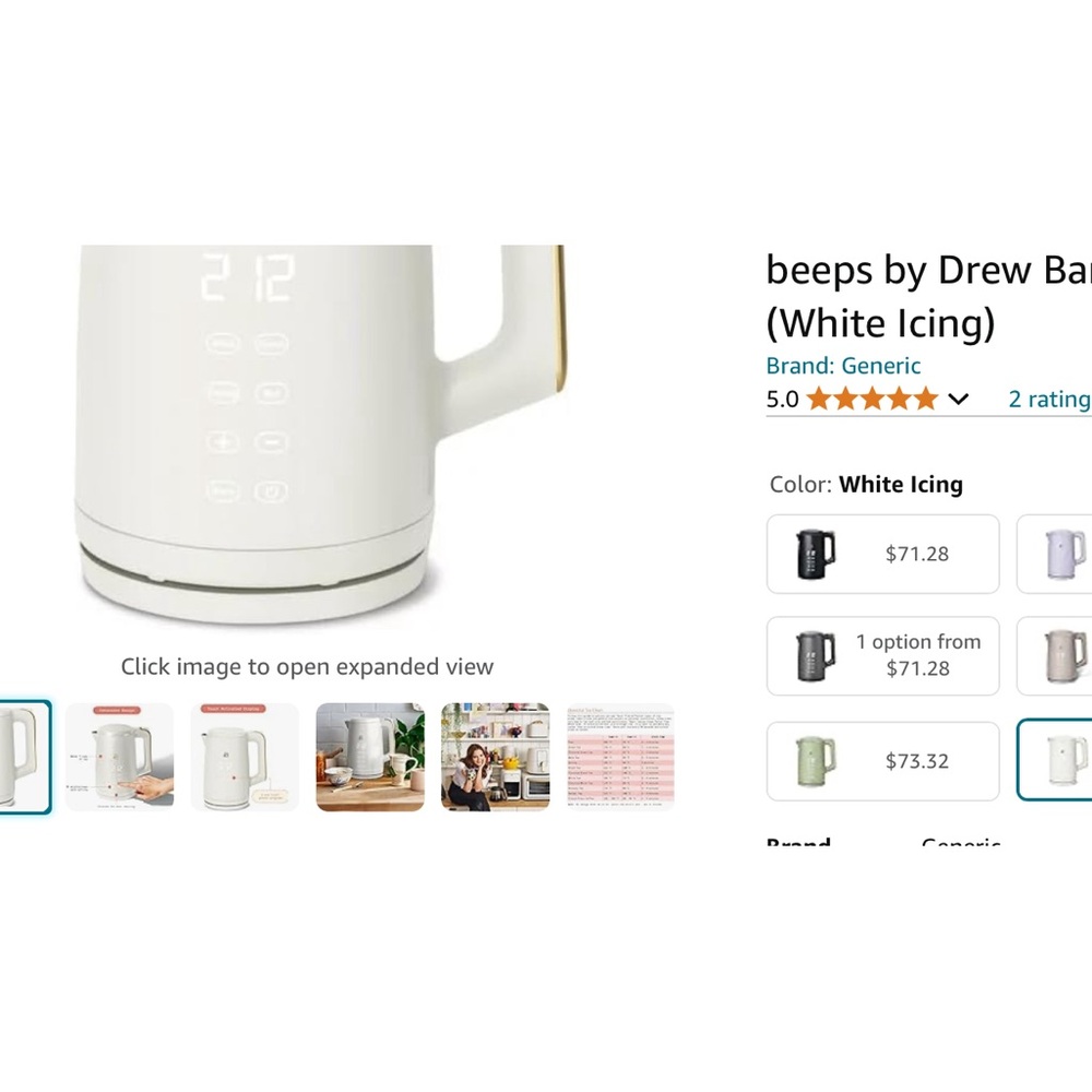 Beautiful Digital Programmable Temperature Kettle New - Picture 6 of 7